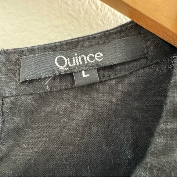 Quince Black European Linen Sleeveless Top size Large - Picture 12 of 15
